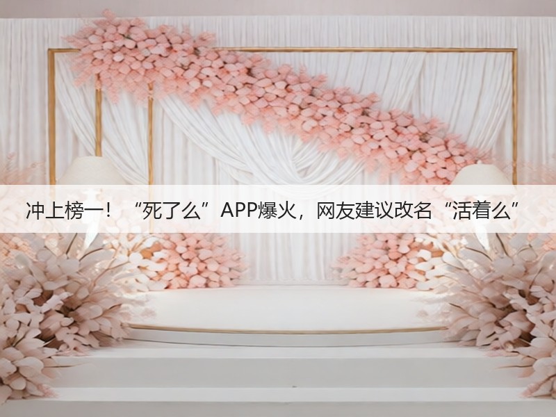 冲上榜一!“死了么”APP爆火,网友建议改名“活着么”(图2) 冲上榜一!“死了么”APP爆火,网友建议改名“活着么”(图2)