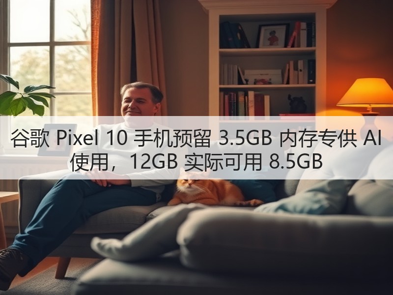 谷歌 Pixel 10 手机预留 3.5GB 内存专供 AI 使用，12GB 实际可用 8.5GB(图3)