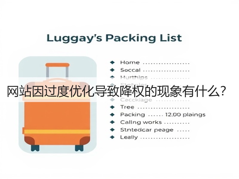 网站因过度优化导致降权的现象有什么？(图3)