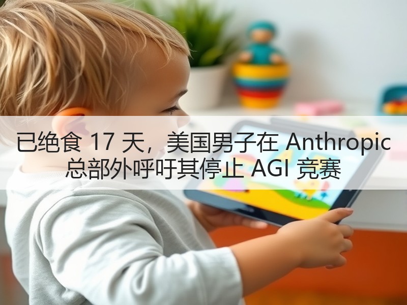 已绝食 17 天，美国男子在 Anthropic 总部外呼吁其停止 AGI 竞赛