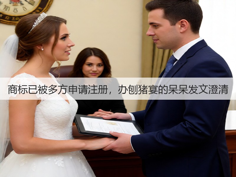 商标已被多方申请注册,办刨猪宴的呆呆发文澄清(图3) 商标已被多方申请注册,办刨猪宴的呆呆发文澄清(图3)