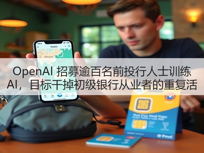 OpenAI 招募逾百名前投行人士训练 AI，目标干掉初级银行从业者的重复活