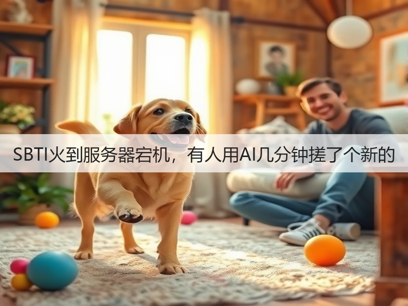 SBTI火到服务器宕机，有人用AI几分钟搓了个新的(图3)