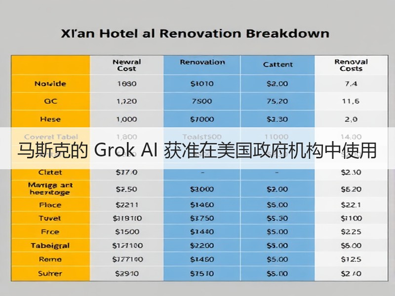 马斯克的 Grok AI 获准在美国政府机构中使用