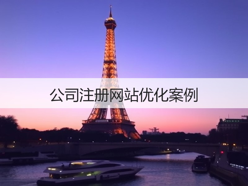 公司注册网站优化案例