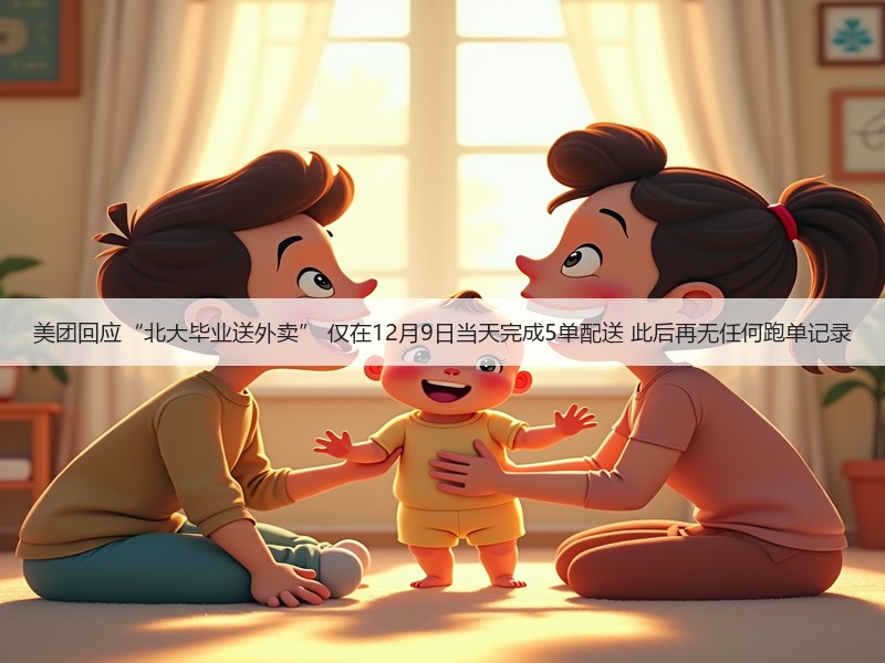 美团回应“北大毕业送外卖” 仅在12月9日当天完成5单配送 此后再无任何跑单记录(图3)
