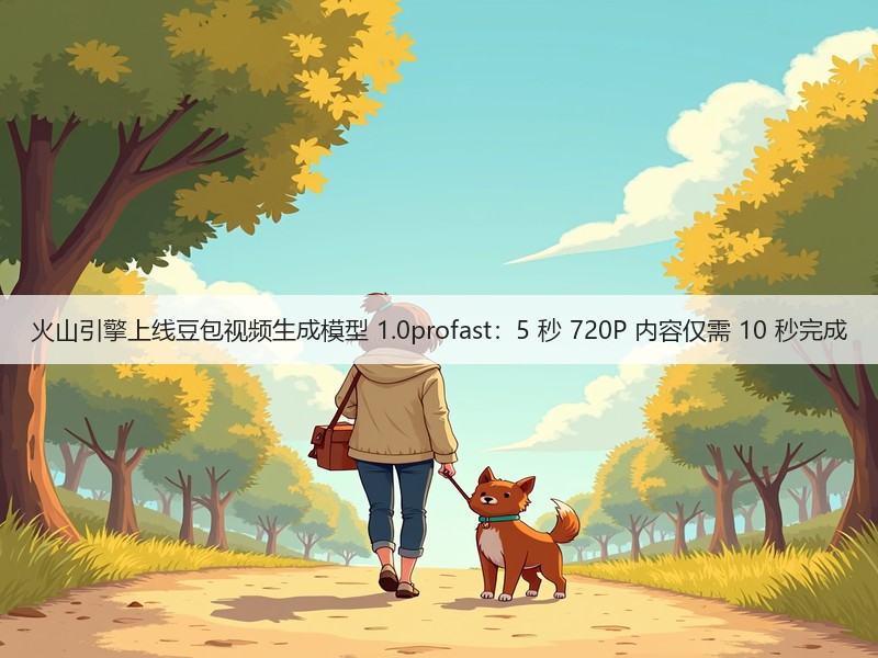 火山引擎上线豆包视频生成模型 1.0profast：5 秒 720P 内容仅需 10 秒完成(图1)