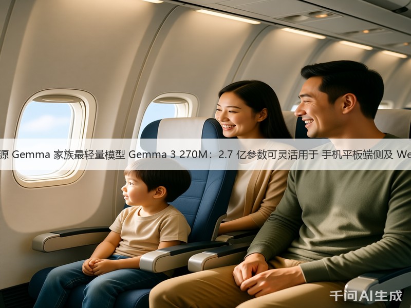 谷歌开源 Gemma 家族最轻量模型 Gemma 3 270M：2.7 亿参数可灵活用于 手机平板端侧及 Web 环境(图3)