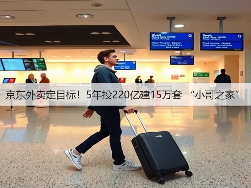 京东外卖定目标！5年投220亿建15万套 “小哥之家”(图2)