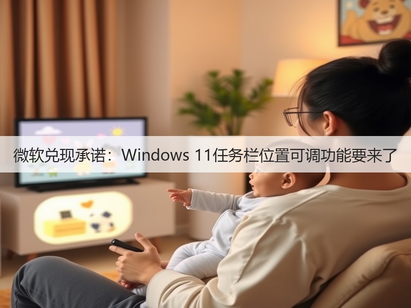 微软兑现承诺:Windows 11任务栏位置可调功能要来了(图2) 微软兑现承诺:Windows 11任务栏位置可调功能要来了(图2)