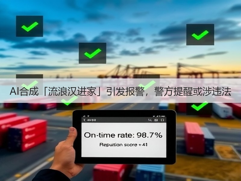 AI合成「流浪汉进家」引发报警，警方提醒或涉违法