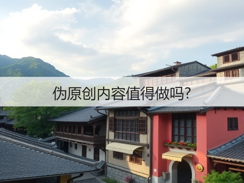伪原创内容值得做吗?