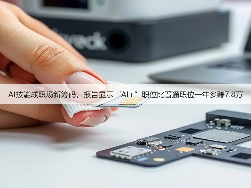 AI技能成职场新筹码,报告显示“AI+”职位比普通职位一年多赚7.8万(图2) AI技能成职场新筹码,报告显示“AI+”职位比普通职位一年多赚7.8万(图2)