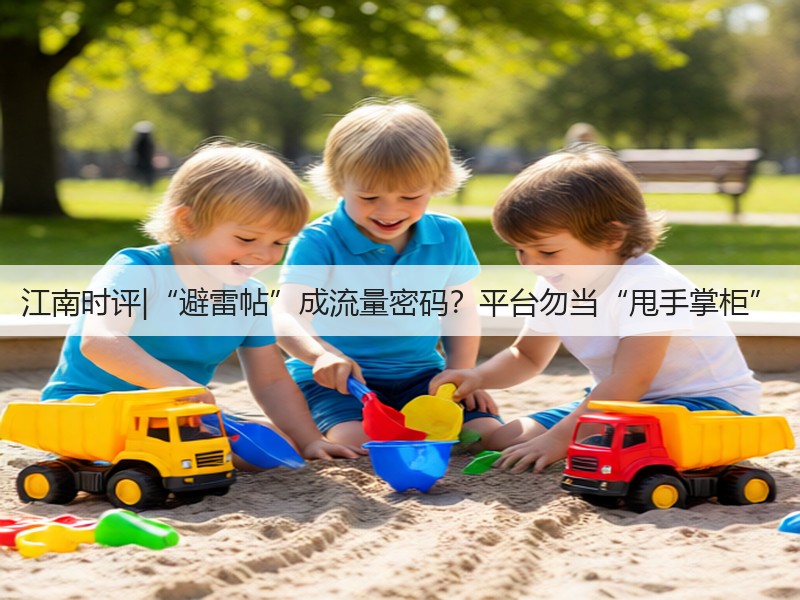 江南时评|“避雷帖”成流量密码?平台勿当“甩手掌柜”(图2) 江南时评|“避雷帖”成流量密码?平台勿当“甩手掌柜”(图2)