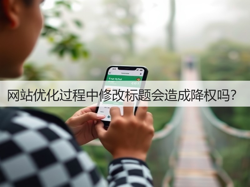 网站优化过程中修改标题会造成降权吗？(图2)