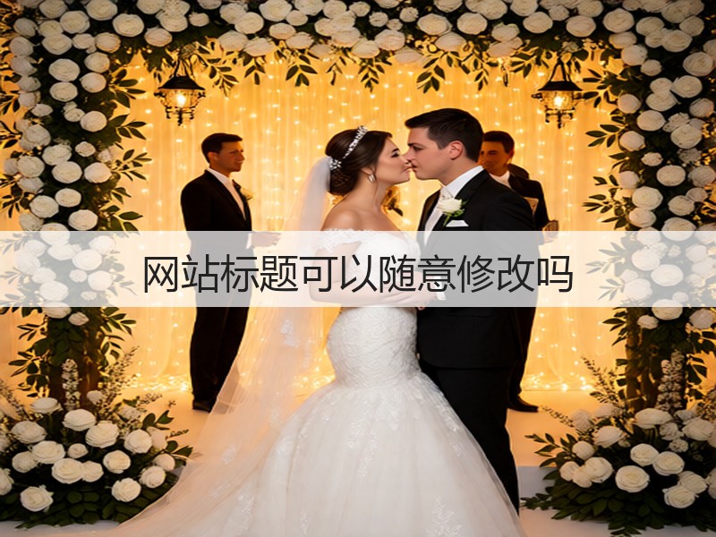 网站标题可以随意修改吗(图3) 网站标题可以随意修改吗(图3)