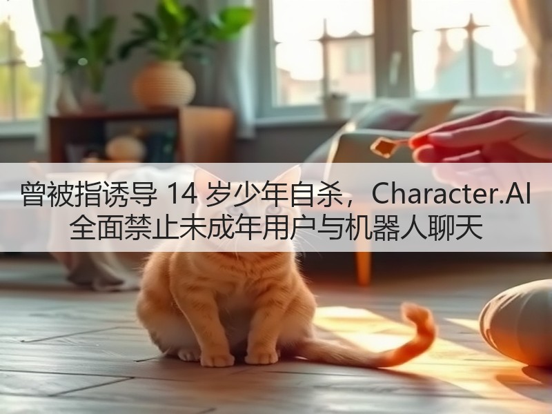曾被指诱导 14 岁少年自杀，Character.AI 全面禁止未成年用户与机器人聊天(图2)