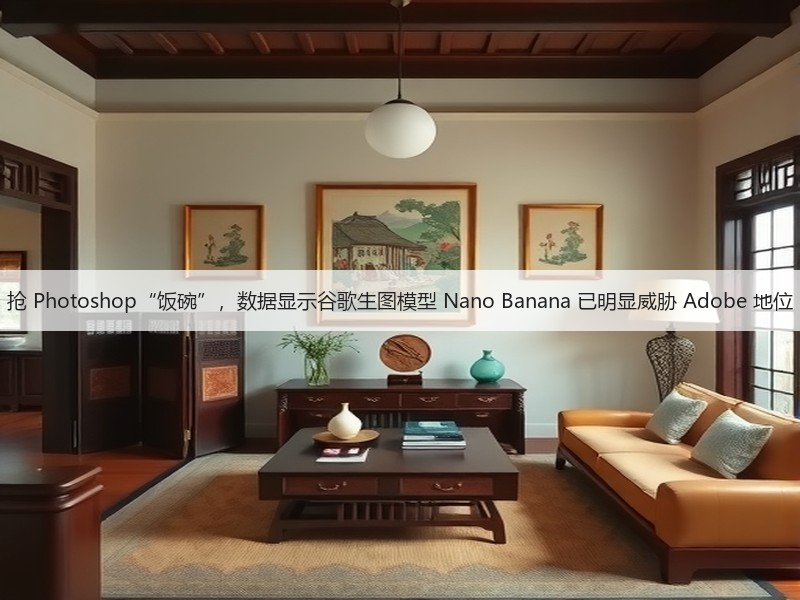 抢 Photoshop“饭碗”,数据显示谷歌生图模型 Nano Banana 已明显威胁 Adobe 地位(图2) 抢 Photoshop“饭碗”,数据显示谷歌生图模型 Nano Banana 已明显威胁 Adobe 地位(图2)