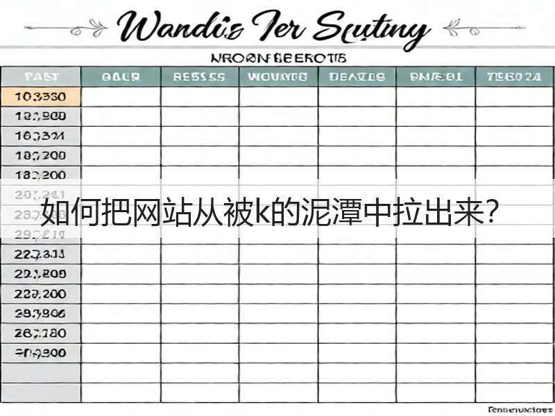 如何把网站从被k的泥潭中拉出来?(图3) 如何把网站从被k的泥潭中拉出来?(图3)