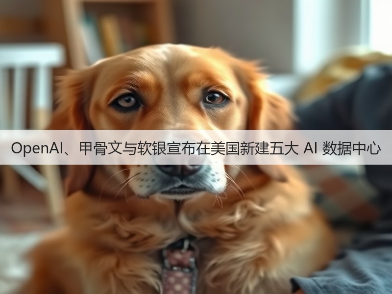 OpenAI、甲骨文与软银宣布在美国新建五大 AI 数据中心(图1)