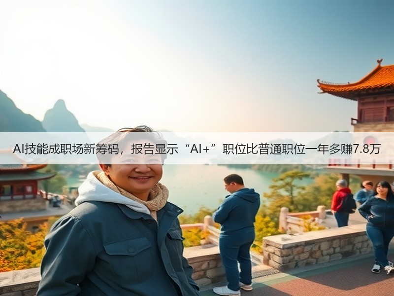 AI技能成职场新筹码,报告显示“AI+”职位比普通职位一年多赚7.8万(图2) AI技能成职场新筹码,报告显示“AI+”职位比普通职位一年多赚7.8万(图2)