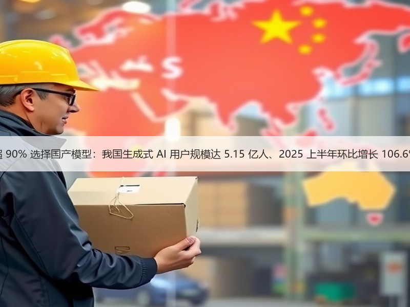 超 90% 选择国产模型：我国生成式 AI 用户规模达 5.15 亿人、2025 上半年环比增长 1