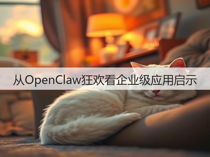 从OpenClaw狂欢看企业级应用启示(图3) 从OpenClaw狂欢看企业级应用启示(图3)
