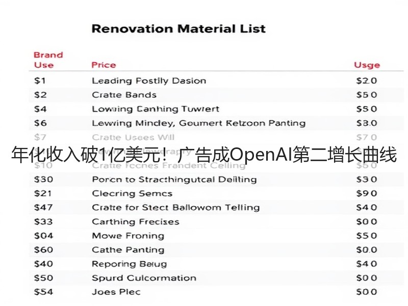 年化收入破1亿美元！广告成OpenAI第二增长曲线(图2)