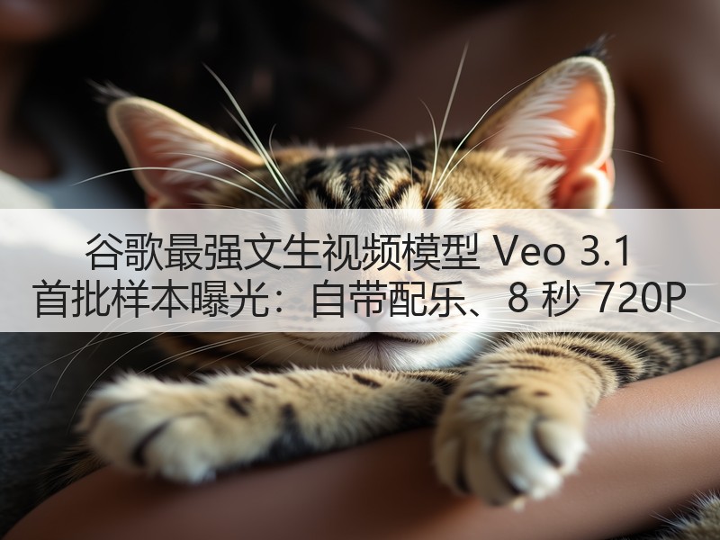 谷歌最强文生视频模型 Veo 3.1 首批样本曝光:自带配乐、8 秒 720P(图2) 谷歌最强文生视频模型 Veo 3.1 首批样本曝光:自带配乐、8 秒 720P(图2)