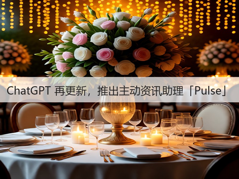 ChatGPT 再更新，推出主动资讯助理「Pulse」