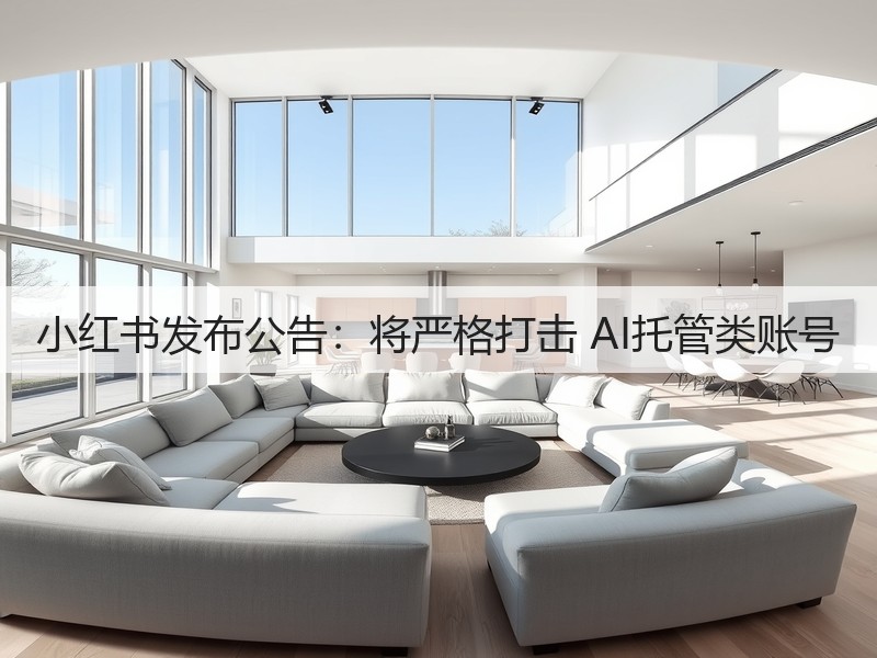 小红书发布公告：将严格打击 AI托管类账号(图3)