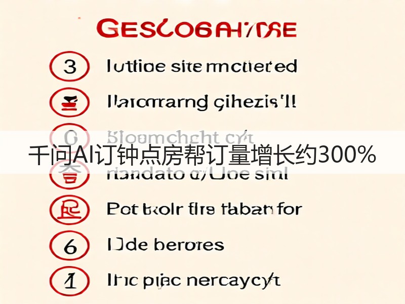 千问AI订钟点房帮订量增长约300%(图2)