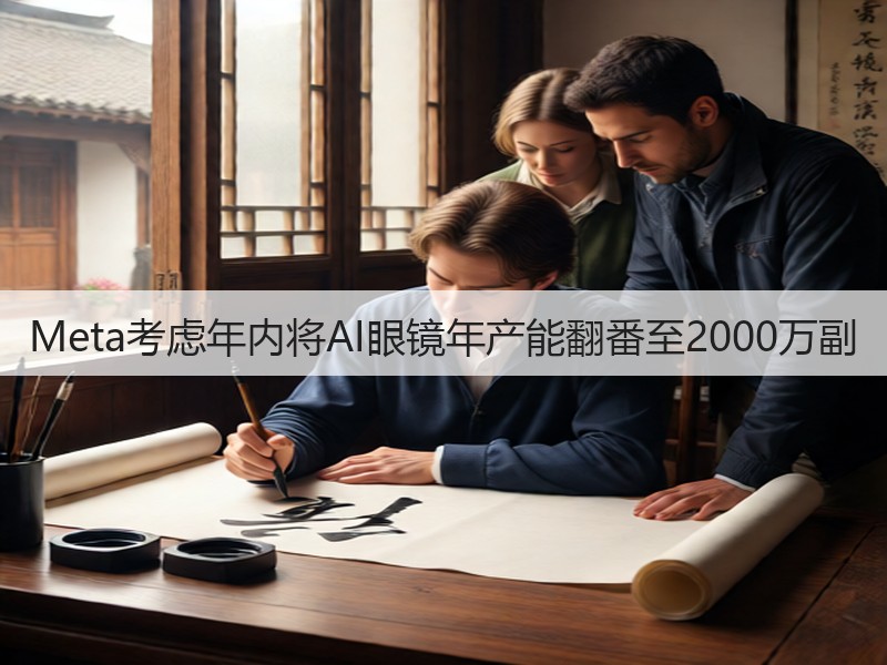 Meta考虑年内将AI眼镜年产能翻番至2000万副(图3)