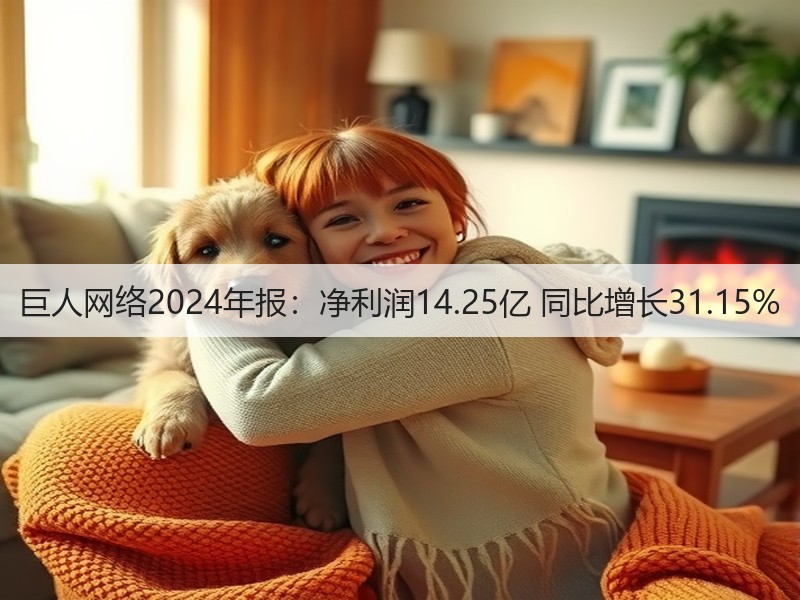 巨人网络2024年报：净利润14.25亿 同比增长31.15%(图3)