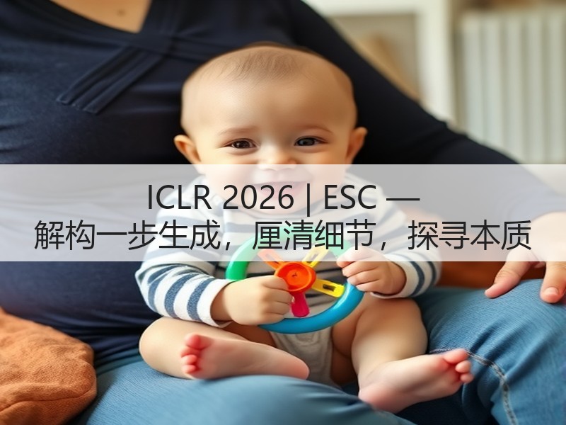ICLR 2026 | ESC — 解构一步生成，厘清细节，探寻本质(图3)