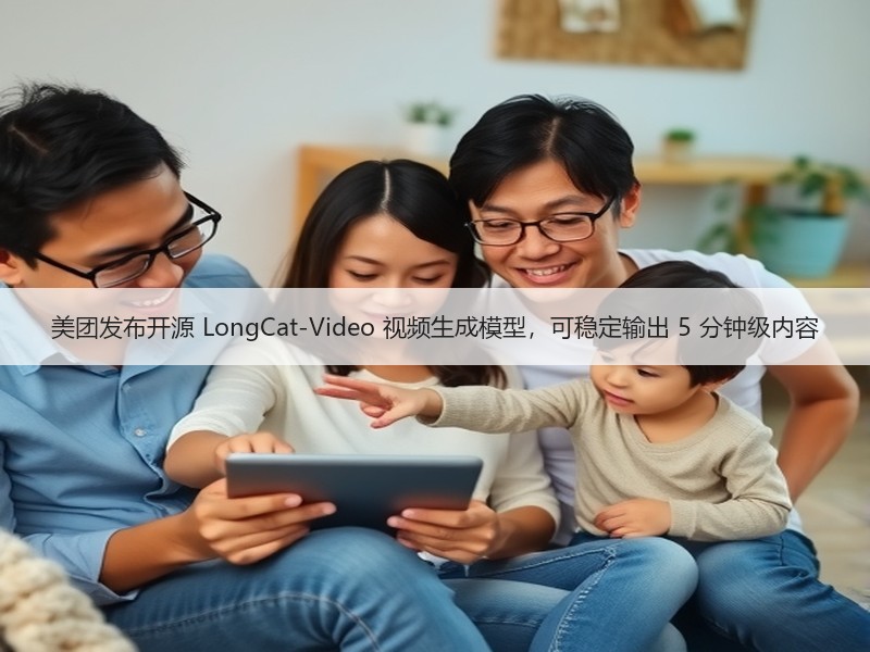 美团发布开源 LongCat-Video 视频生成模型，可稳定输出 5 分钟级内容