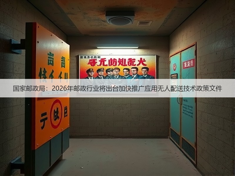 国家邮政局：2026年邮政行业将出台加快推广应用无人配送技术政策文件(图3)
