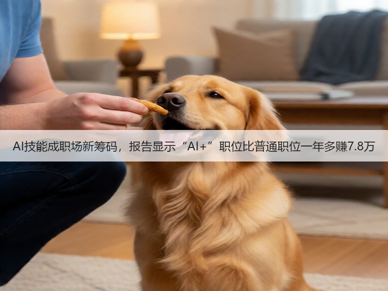 AI技能成职场新筹码，报告显示“AI+”职位比普通职位一年多赚7.8万(图3)