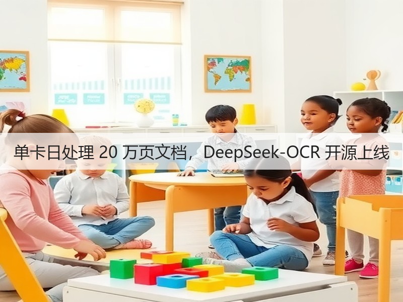 单卡日处理 20 万页文档,DeepSeek-OCR 开源上线(图1) 单卡日处理 20 万页文档,DeepSeek-OCR 开源上线(图1)