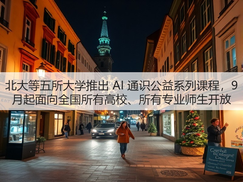 北大等五所大学推出 AI 通识公益系列课程，9 月起面向全国所有高校、所有专业师生开放(图3)