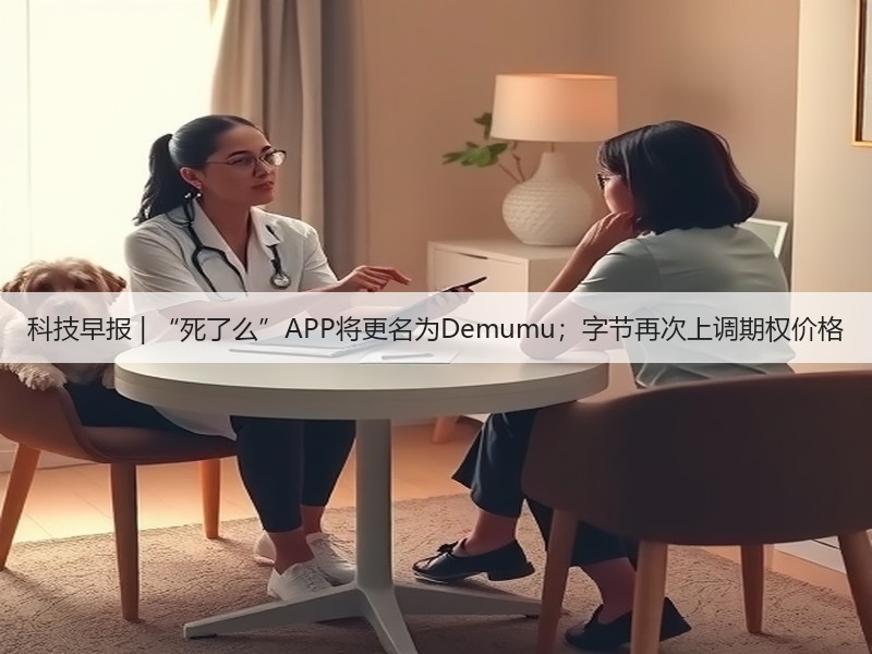 科技早报 | “死了么”APP将更名为Demumu;字节再次上调期权价格(图2) 科技早报 | “死了么”APP将更名为Demumu;字节再次上调期权价格(图2)