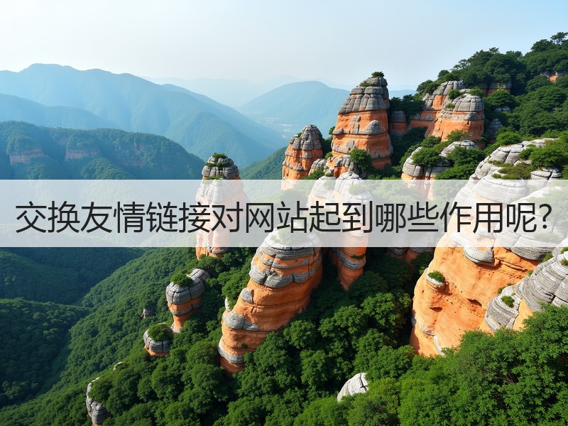 交换友情链接对网站起到哪些作用呢?
