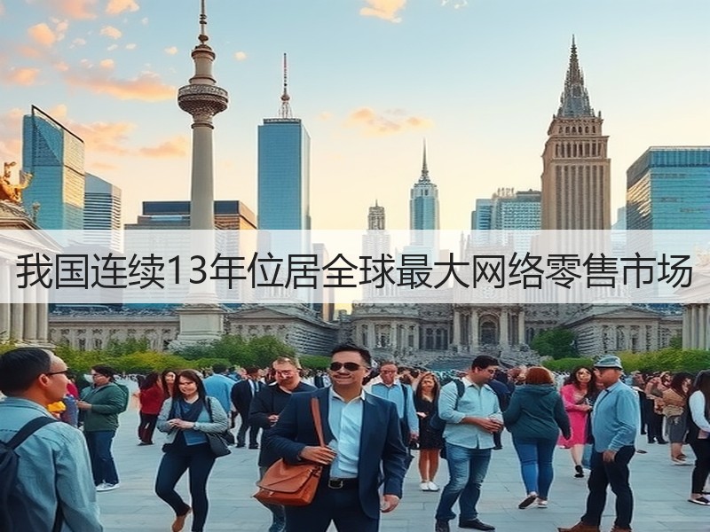 我国连续13年位居全球最大网络零售市场(图3)
