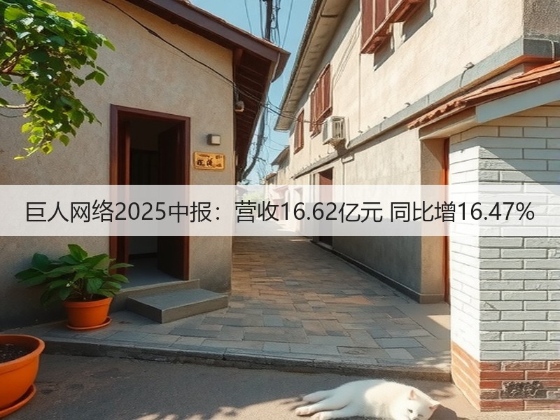 巨人网络2025中报：营收16.62亿元 同比增16.47%(图3)