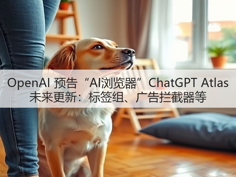 OpenAI 预告“AI浏览器”ChatGPT Atlas 未来更新:标签组、广告拦截器等(图3) OpenAI 预告“AI浏览器”ChatGPT Atlas 未来更新:标签组、广告拦截器等(图3)