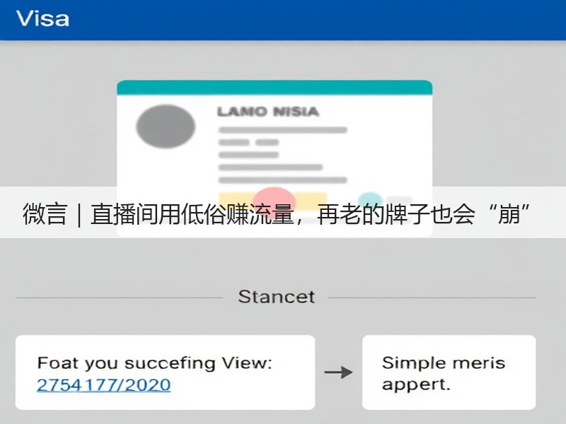 微言｜直播间用低俗赚流量，再老的牌子也会“崩”(图2)