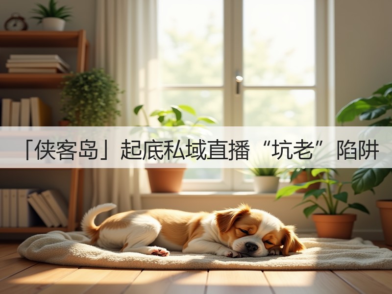 「侠客岛」起底私域直播“坑老”陷阱(图2)