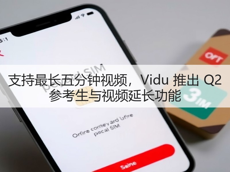 支持最长五分钟视频，Vidu 推出 Q2 参考生与视频延长功能