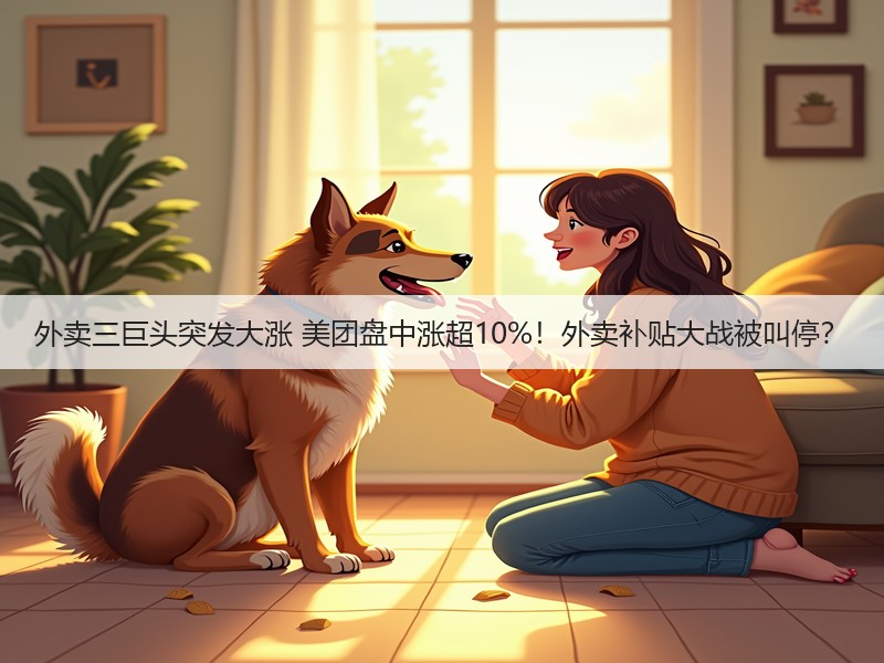外卖三巨头突发大涨 美团盘中涨超10%！外卖补贴大战被叫停？(图3)