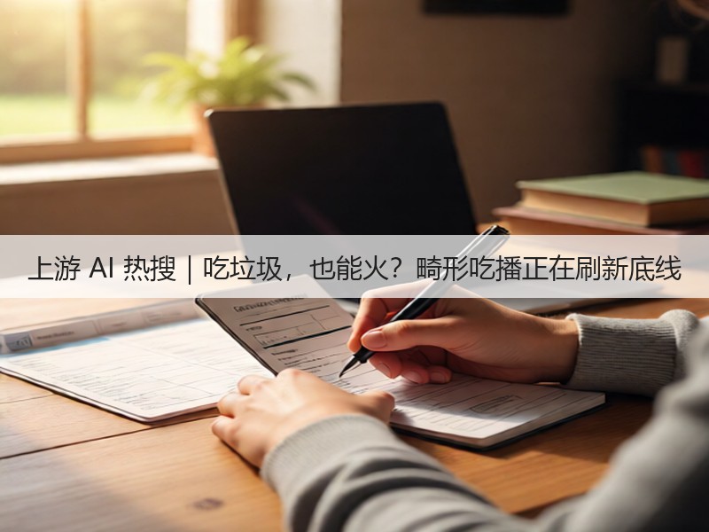 上游 AI 热搜|吃垃圾,也能火?畸形吃播正在刷新底线(图3) 上游 AI 热搜|吃垃圾,也能火?畸形吃播正在刷新底线(图3)